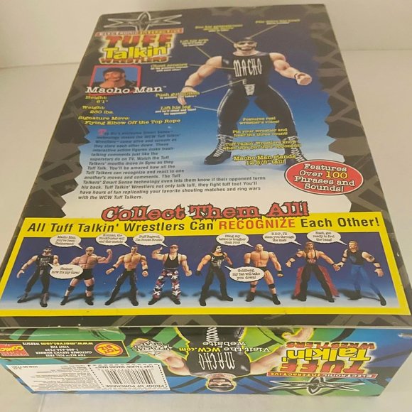 Macho Man Randy Savage WCW Tuff Talkin Wrestlers Action Figure Toybiz 1999 WWE- - Picture 12 of 12